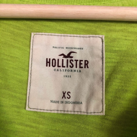 Hollister Lime Green Short Sleeves Top - Picture 2 of 4
